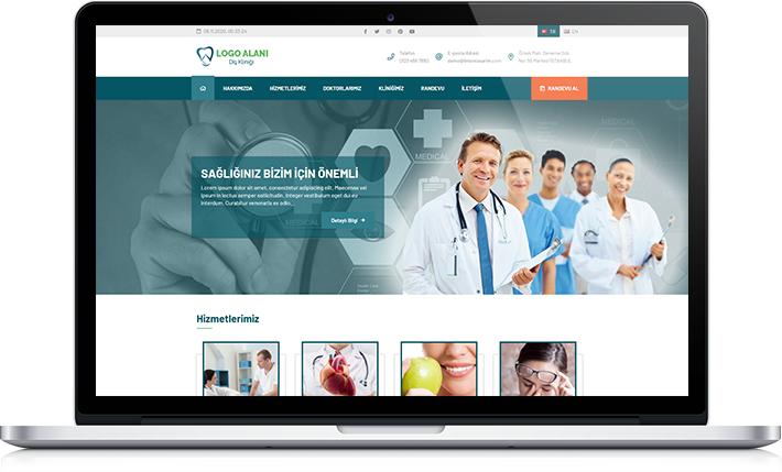 Hazır Doktor & Klinik web sitesi